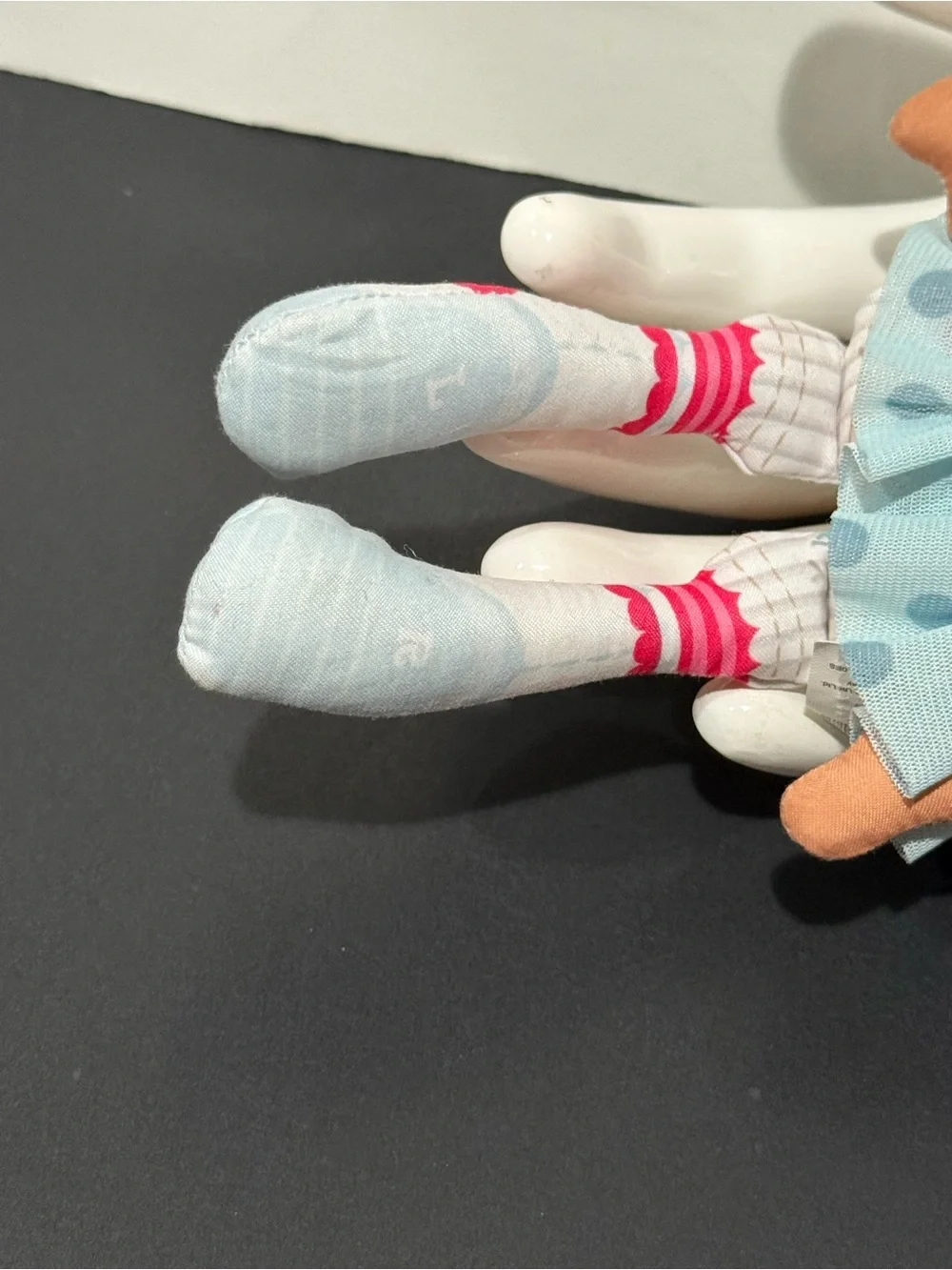 Lalaloopsy Doll Blue Hair Mittens Fluff N Stuff cloth Button Eyes